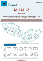 Peewit M144038 Canopy mask Mil Mi-2 Hoplite (MARK I) 1/144