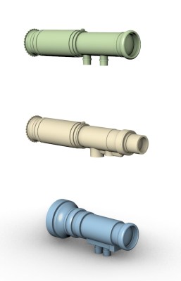 Aims AIMS32P064 1x set of Spanner Anlage I, II &amp; III infrared system 3D-Printed 1/32