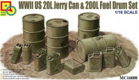 Classy Hobby MC16008 WWII US 20L Jerry Can & 200L Fuel Drum Set 1/16