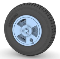 Aims AIMS48P049 de Havilland Vampire FB.5/FB.9 F.3 'Block Tread' wheel set (designed to be used with Airfix kits) 1/48