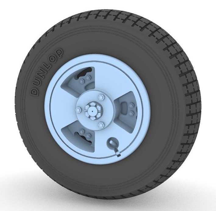 Aims AIMS48P049 de Havilland Vampire FB.5/FB.9 F.3 'Block Tread' wheel set (designed to be used with Airfix kits) 1/48