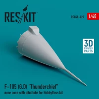 Reskit U48429 F-105 G, D Thunderchief nose cone w/ pitot t. 1/48