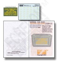 Echelon FD D356131 WWII .50 CAL ammo box labels (1) 1/35