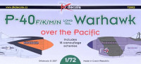 Dk Decals 72052 P-40F/K/M/N Warhawk over Pacific (18x camo) 1/72