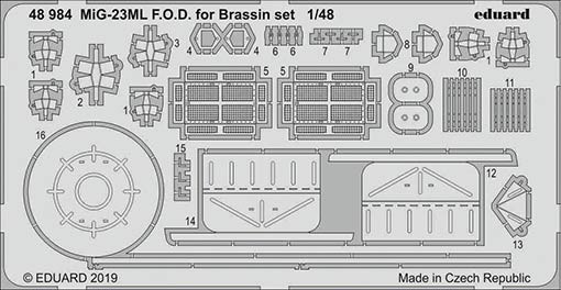 Eduard 48984 SET MiG-23ML F.O.D. for Brassin set (EDU)