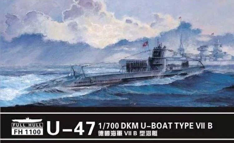 Flyhawk FH1100 U-boat Type VII B DKM U-47 1/700