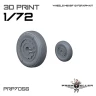 77 Propeller 77PRP-7056 MiG-21F-13 wheels (KPM) 1/72