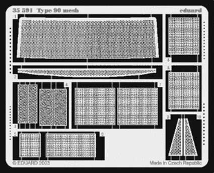 Eduard 35591 Type 90 mesh TAM