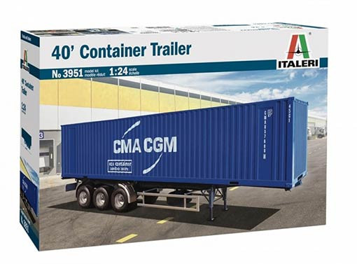 Italeri 3951 Прицеп 40' Container Trailer 1/24
