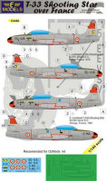 Lf Model C4488 Decals T-33A Shooting Star over France 1/144
