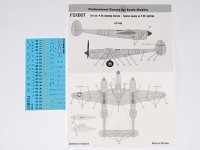 Foxbot Decals FBOT72030 Lockheed P-38 Lightning Stencils 1/72