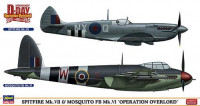 Hasegawa 02096 Набор SPITFIRE Mk.VII / MOSQUITO FB Mk.VI "OPERATION OVERLORD" (HASEGAWA) 1/72
