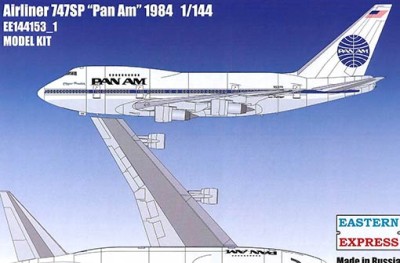 Восточный Экспресс 144153-1 Авиалайнер 747SP &quot;Pan Am&quot; 1984 1/144