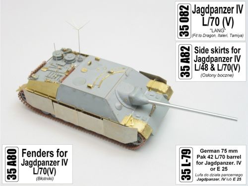 Aber 35082 Jagdpanzer IV/70 (V) (designed to be used with Dragon, Italeri and Tamiya kits) 1/35