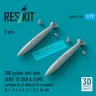 Reskit U72176 300 gallon fuel tank AERO 1D USN&USMC (2 pcs) 1/72
