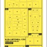 Art Scale 200-M32033 North-American B-25J Mitchell canopy frame paint masks (outside only) 1/32