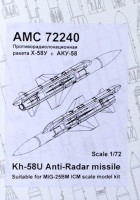 Advanced Modeling AMC 72240 Kh-58U Anti-Radar missiles&launchers (2 pcs.) 1/72