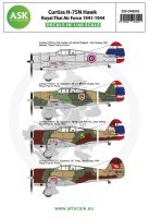 Art Scale 200-D48003 Curtiss H-75N Hawk Royal Thai Air Force 1941-1944 1/48