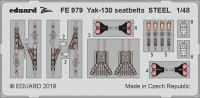 Eduard FE979 1/48 Yak-130 seatbelts STEEL (ZVE)