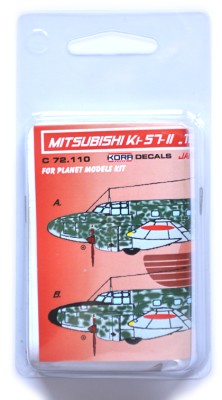 Kora Model C72110 Mitsubishi Ki-57-II Palebang Paratrooper(PLT) 1/72