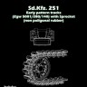 Sbs Model 3D008 Sd.Kfz.251 Early Patt.tracks+sprocket non-p. 1/35
