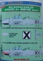 Kora Model C7271 Arado Ar-96B/MG Bulgarian Eagles (KP) 1/72