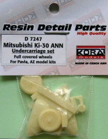 Kora Model D7247 Mitsubishi Ki-30 ANN full covered wheels (AZ) 1/72