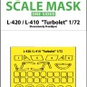 Art Scale 200-M72093 Let L-410 / L-420 Turbolet wheels and canopy frame paint masks (outside only) 1/72
