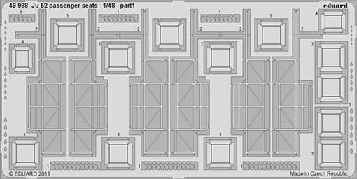 Eduard 49988 SET Ju 52 passenger seats (REV)