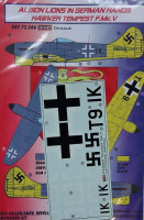 Kora Model DEC72266 Hawker Tempest F.Mk.V (Luftwaffe) декали декали 1/72