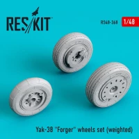 Reskit RS48-368 Yak-38 Forger wheels set (weighted) 1/48