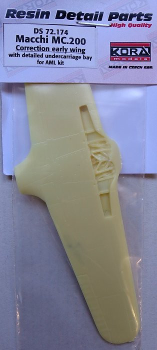 Kora Model DS72174 Macchi MC.200 Correction early wing (AML) 1/72