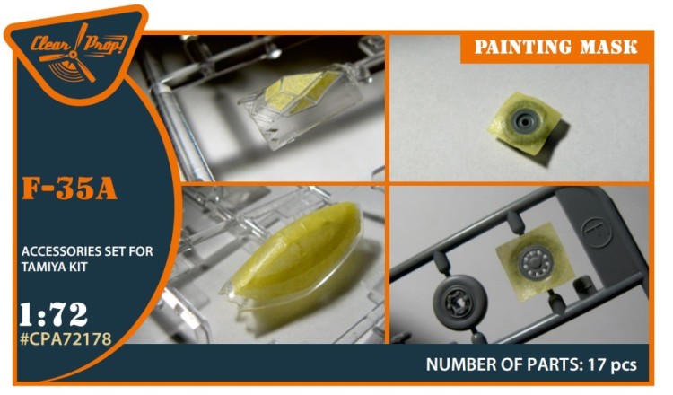 Clear Prop CPA72178 F-35A painting mask (TAM) 1/72