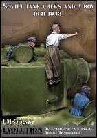 Evolution Miniatures 35255 Мальчик и танкисты Красной Армии, 1941 г - 3 фиг 1/35
