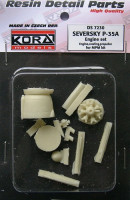 Kora Model DS7230 Seversky P-35A Engine Set (MPM) 1/72