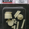 Kora Model DS7230 Seversky P-35A Engine Set (MPM) 1/72