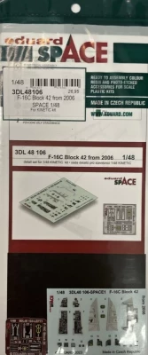 Eduard 3DL48106 F-16C Block 42 from 2006 SPACE (KIN) 1/48