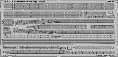 Eduard 53152 Z-32 destroyer railings 1/350
