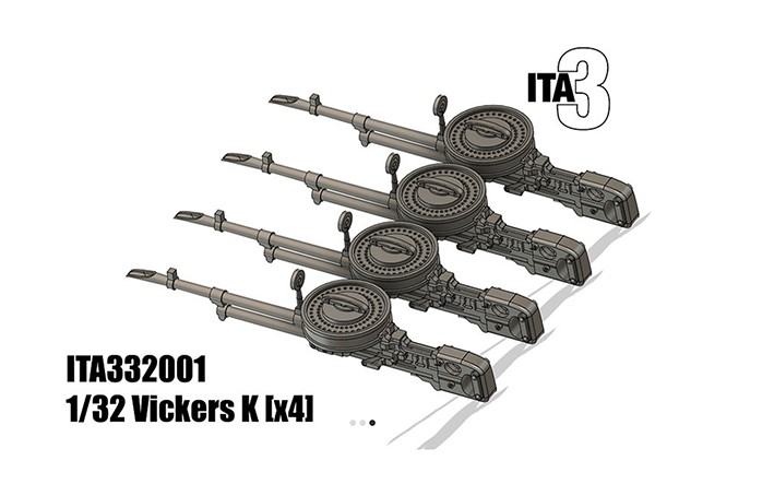 Inside the Armour ITA332001 Vickers K machine guns x 4 1/32
