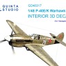 Quinta studio QD48317 P-40E/K (Hasegawa) 3D Декаль интерьера кабины 1/48