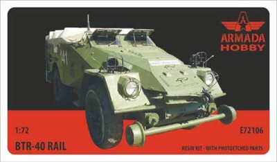 Armada Hobby E72106 BTR-40 APC Rail-Version 1/72