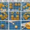 KV Models 72240 UH-60A, UH-60J Black Hawk, HH-60D Night Hawk (HASEGAWA #809, #804, #00175, #02809, #02804, #002869, #01965, #02056, #02151, #02271, #02283, #02414, #02438, #02339, #02375, #02476, #02384, #00437, #00433, #D03, #MS8 / PLATZ #RW72-01) + маск