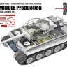 RFM 5152 Немецкий тяжёлый танк TIGER I MID. PRODUCTION 2IN1 W/CLEAR PARTS & FULL INTERIOR & WORKABLE TRACKS 5154+2076) 1/35