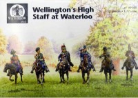 Waterloo 1815 WLAP101 Wellington High Staff at Waterloo. 6 mounted figures on 6 horse. (these are metal not plastic or resin) 1/72