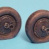 Aires 4156 Bf 109G wheels + paint mask - Type A (распродажа)
