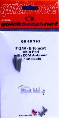 QuickBoost QB48791 F-14A/B Tomcat chin pod w/ ECM antenna (TAM) 1/48