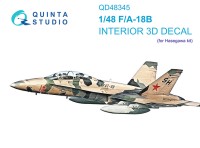 Quinta Studio QD48345 F/A-18B (Hasegawa) 3D Декаль интерьера кабины 1/48