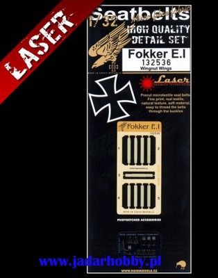 HGW 132536 Fokker E.I - Seatbelts 1/32