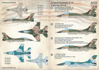 Print Scale 72-364 F-16 Fighting Falcon (wet decals) 1/72