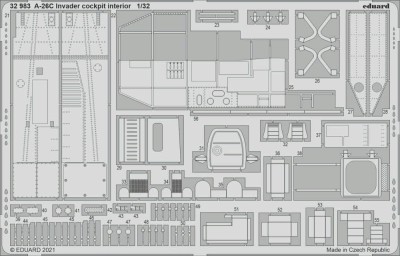 Eduard 32983 SET A-26C Invader cockpit interior (HOBBYB) 1:32